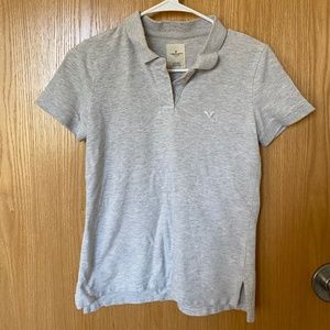 american eagle grey polo